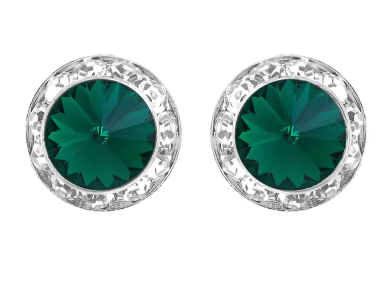 Dasha Designs |  Rhinestone Earrings | 17mm