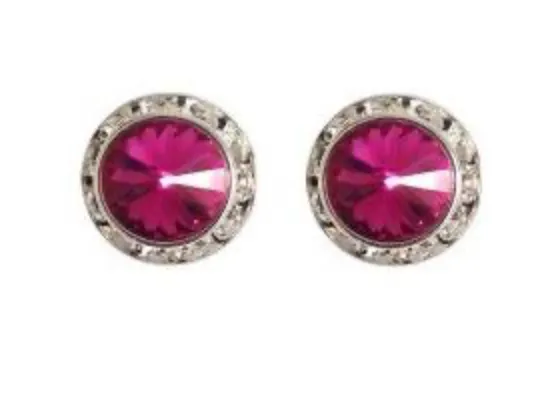 Dasha Designs |  Rhinestone Earrings | 17mm