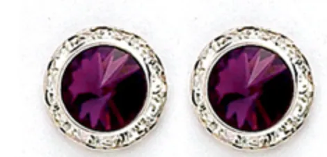 Dasha Designs |  Rhinestone Earrings | 17mm