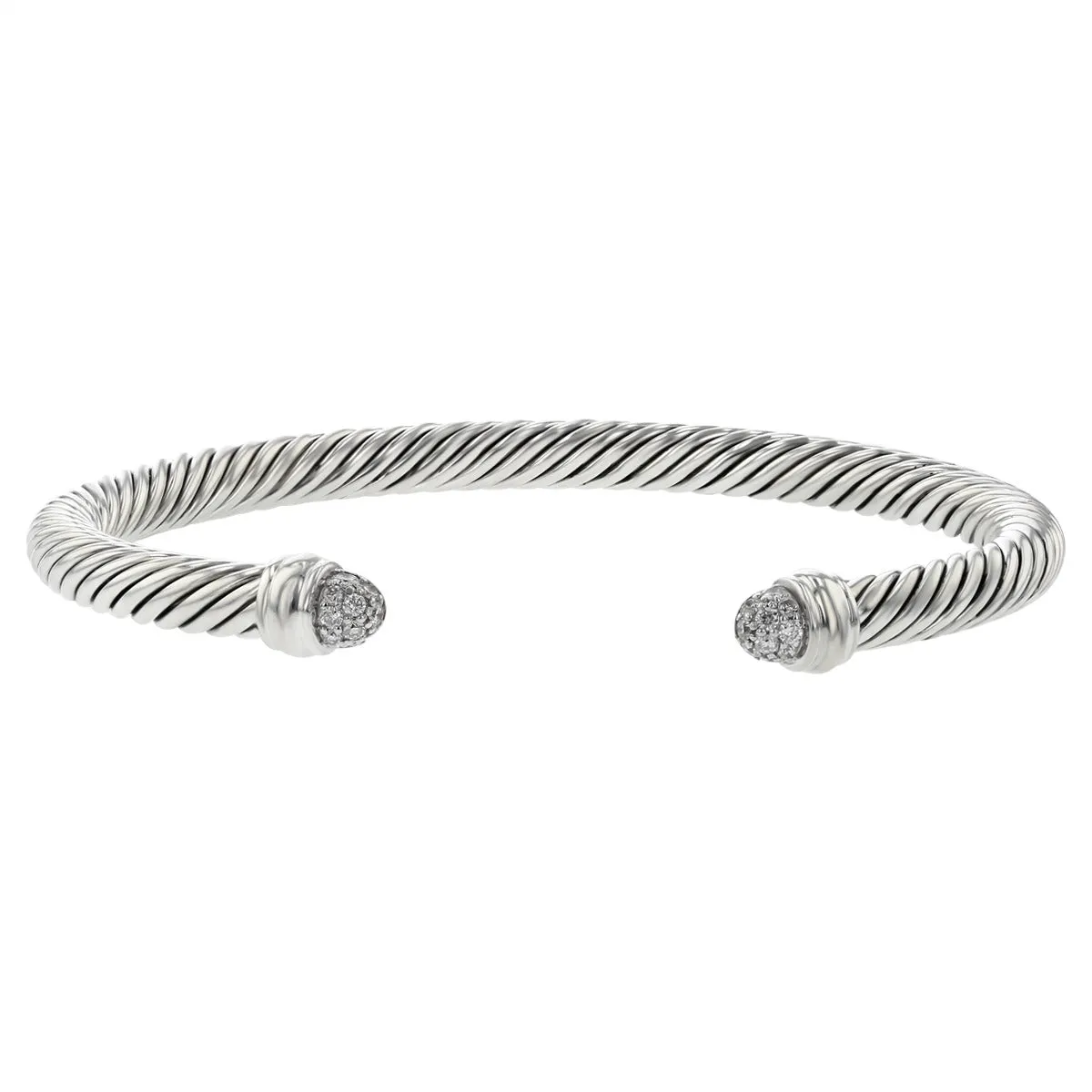 David Yurman Cable Classics Bracelet with Pave Diamonds