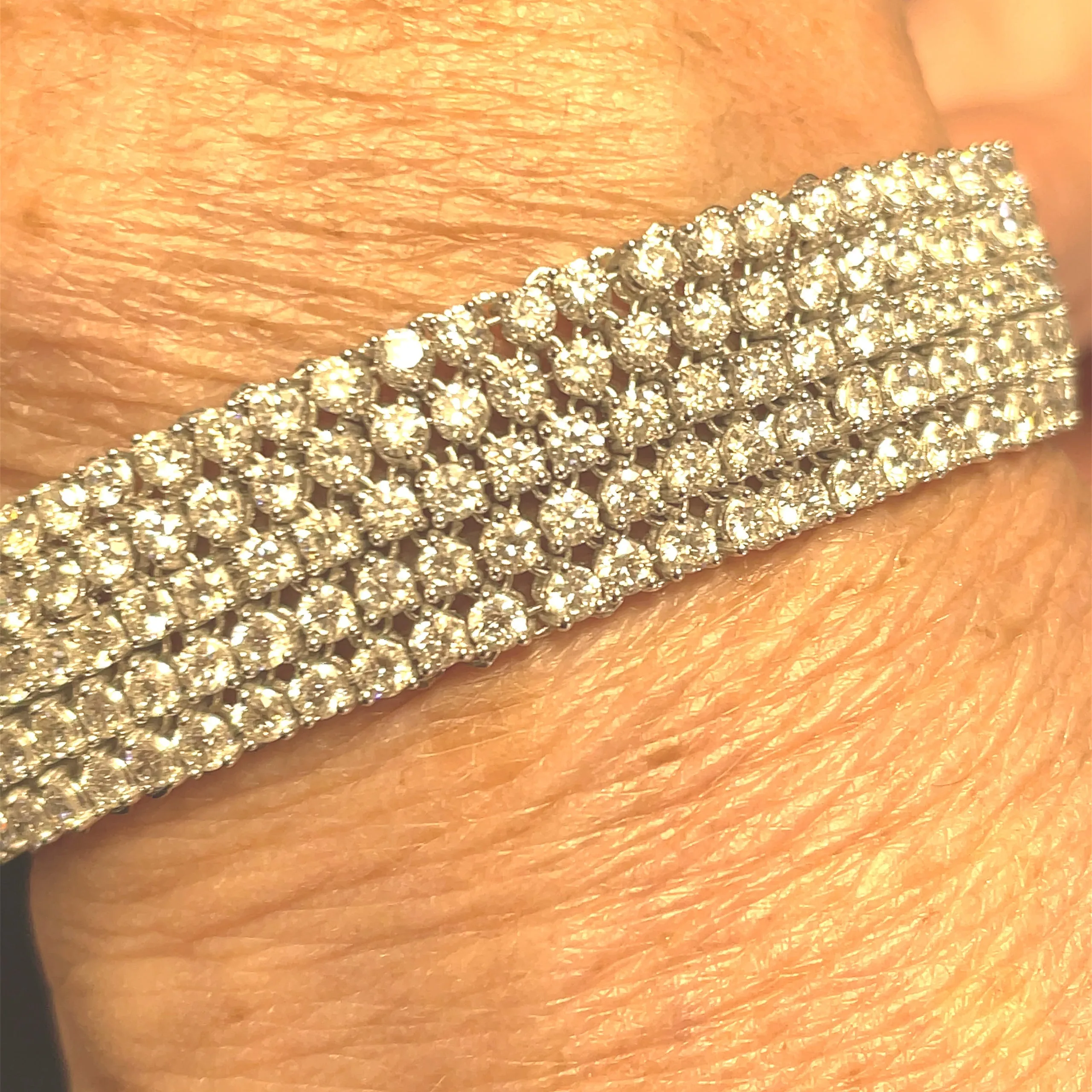 Diamond Five Row Tennis Bracelet