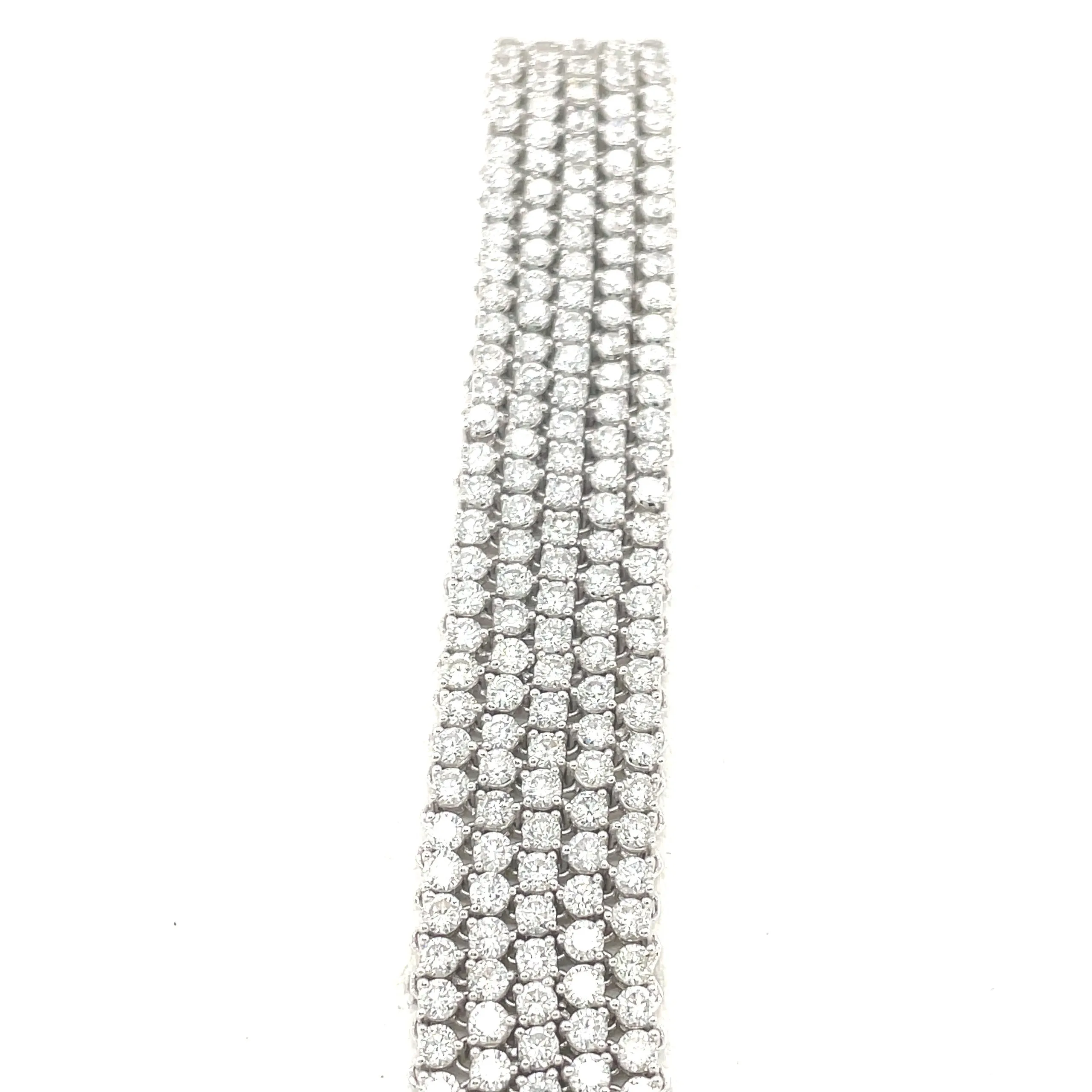 Diamond Five Row Tennis Bracelet