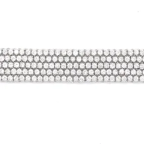 Diamond Five Row Tennis Bracelet