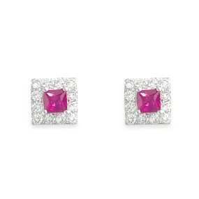 Diamond Ruby Earrings