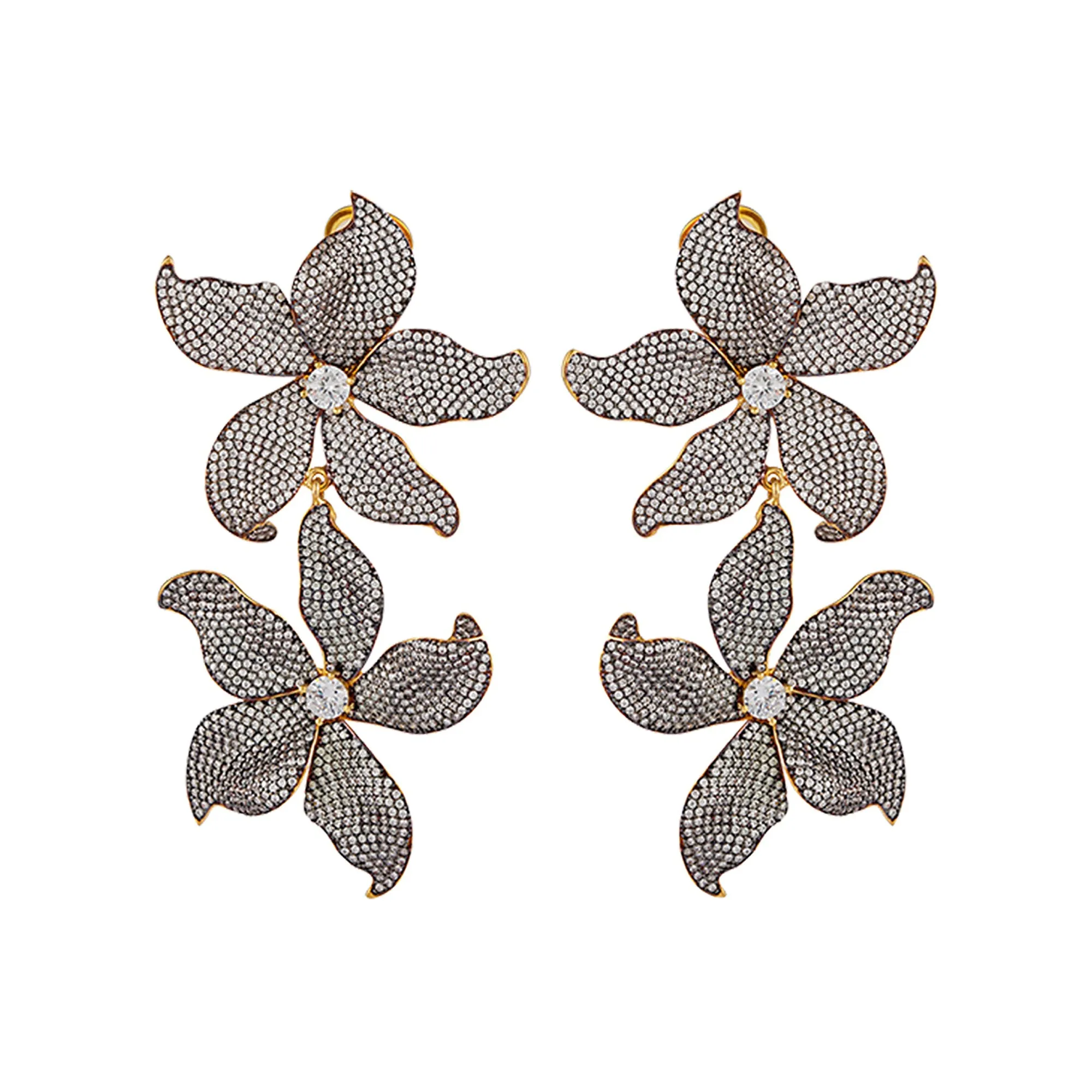 DOUBLE LILIUM EARRINGS