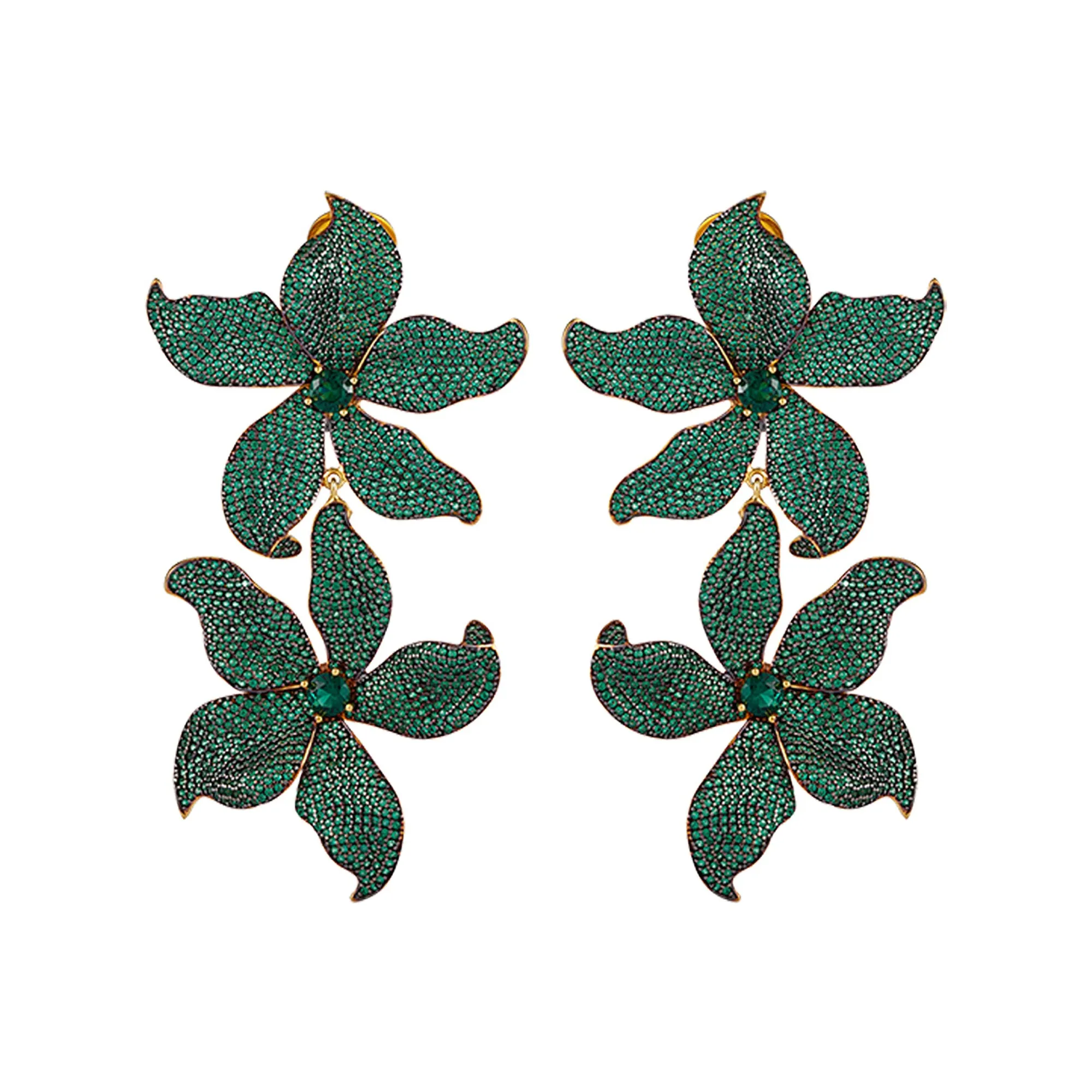 DOUBLE LILIUM EARRINGS