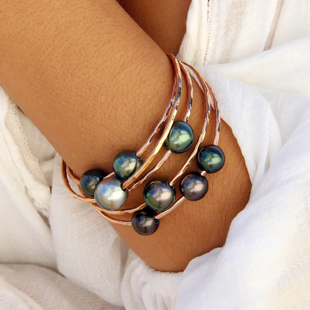 Double Tahitian Pearl Bangle