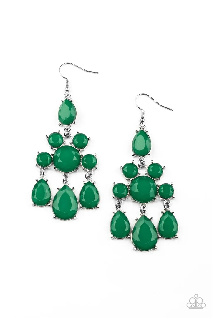 Earrings AFTERGLOW GLAMOUR - GREEN E357