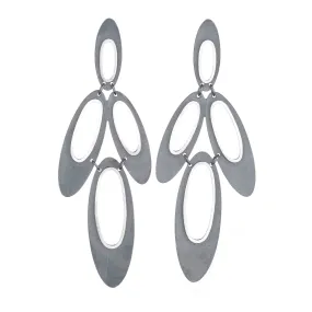 Eclipse Oval Outline Earrings