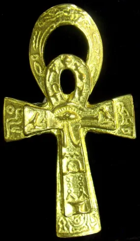 Egyptian Ankh Brass Ring