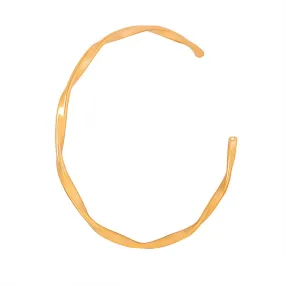 Elegant Gold Mobius Bracelet - Hypoallergenic Titanium Steel Jewelry for Women