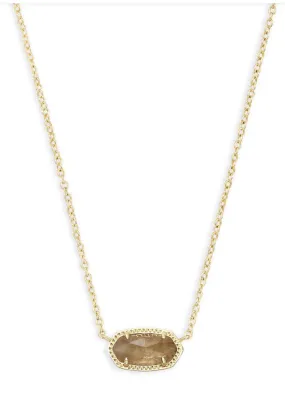 Elisa Necklace Gold Orange Citrine Quartz by Kendra Scott