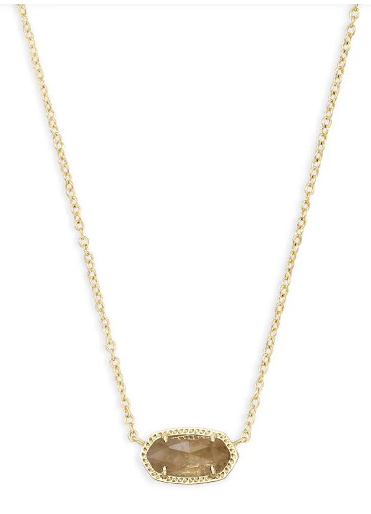 Elisa Necklace Gold Orange Citrine Quartz by Kendra Scott