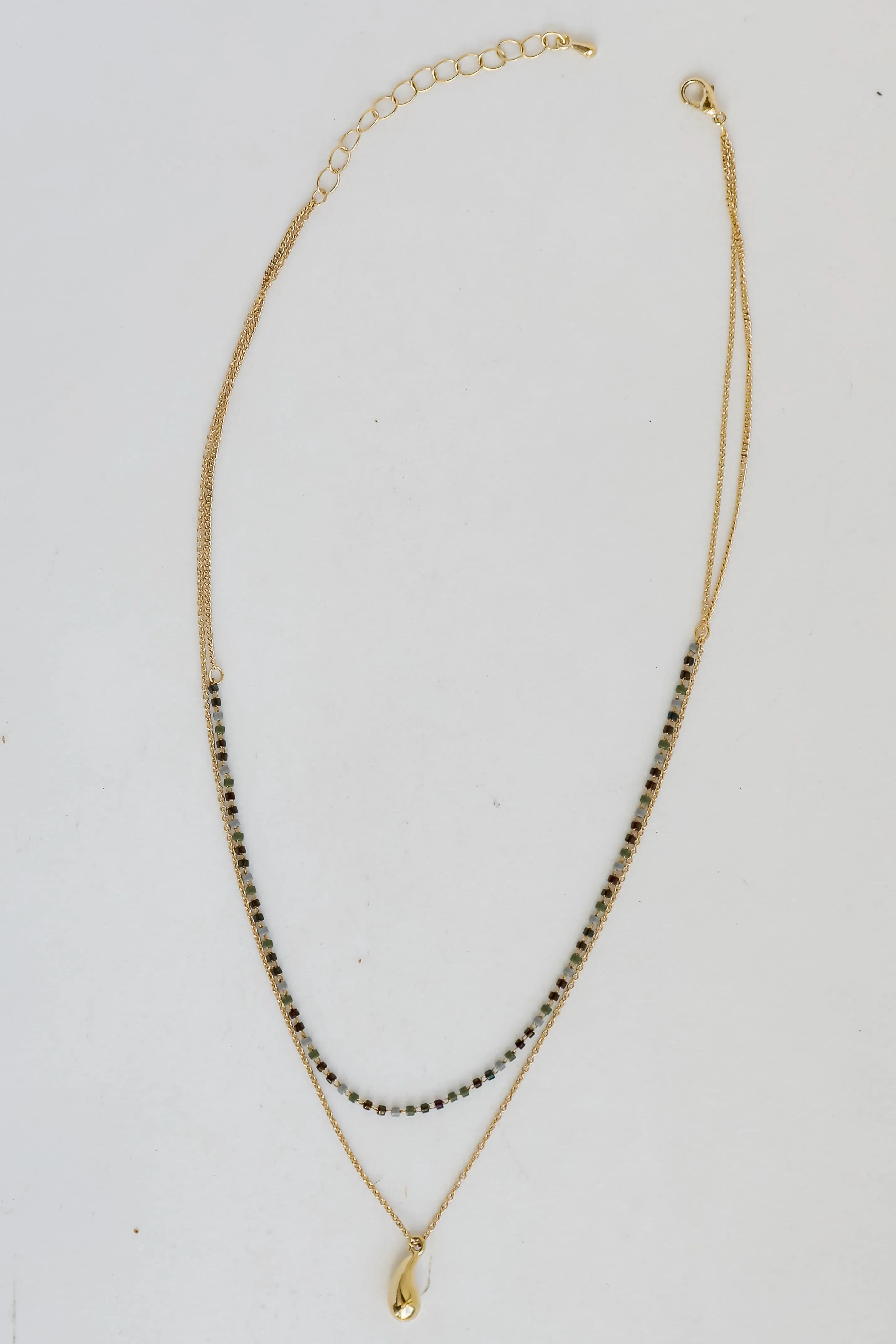 Emma Gold Beaded Layered Necklace