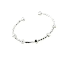 Envy Textured Bangle Silver