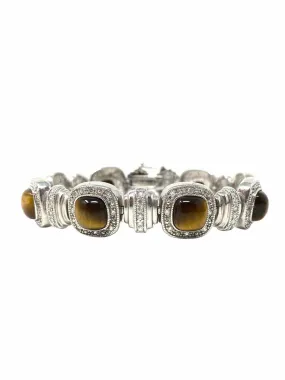 ESPO .925 Link Tiger's Eye Bracelet