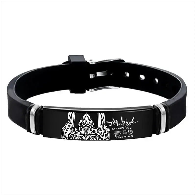 EVANGELION EVA-01 Shinji Rei Titanium Steel Anime Bracelet