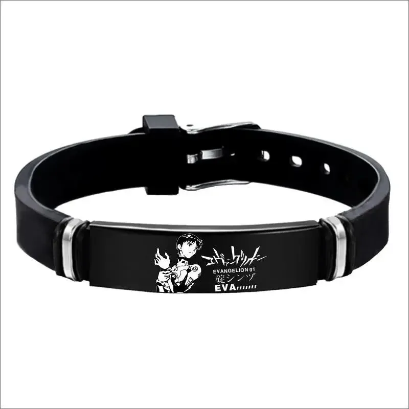 EVANGELION EVA-01 Shinji Rei Titanium Steel Anime Bracelet