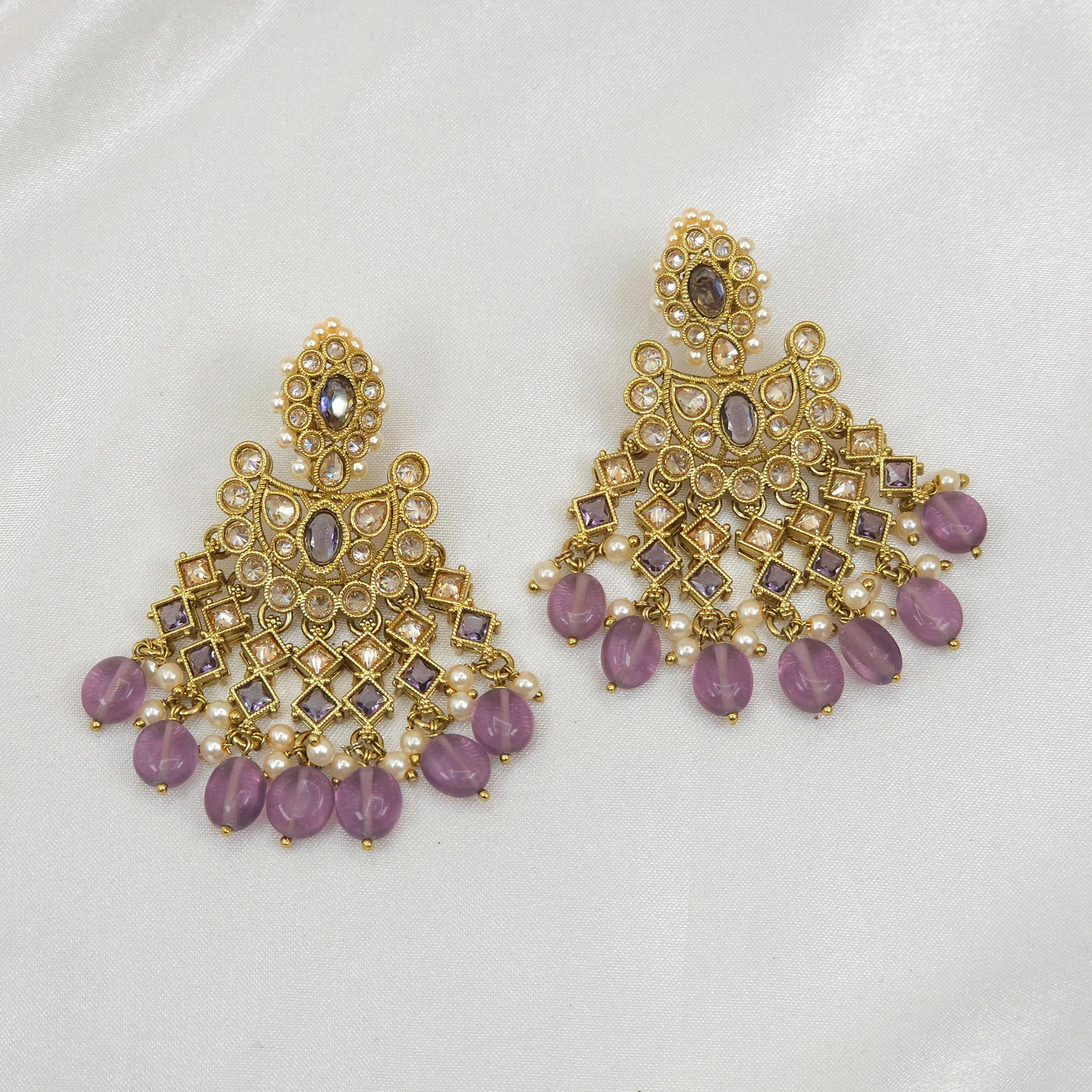 Exquisite Polki Diamond Earrings Polki Jewellery