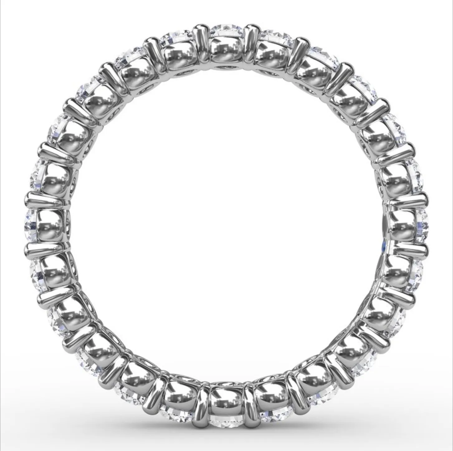 Fana Chunky Shared Prong Eternity Band 6113