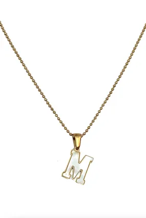 Farrah B School Girl Initial Necklace