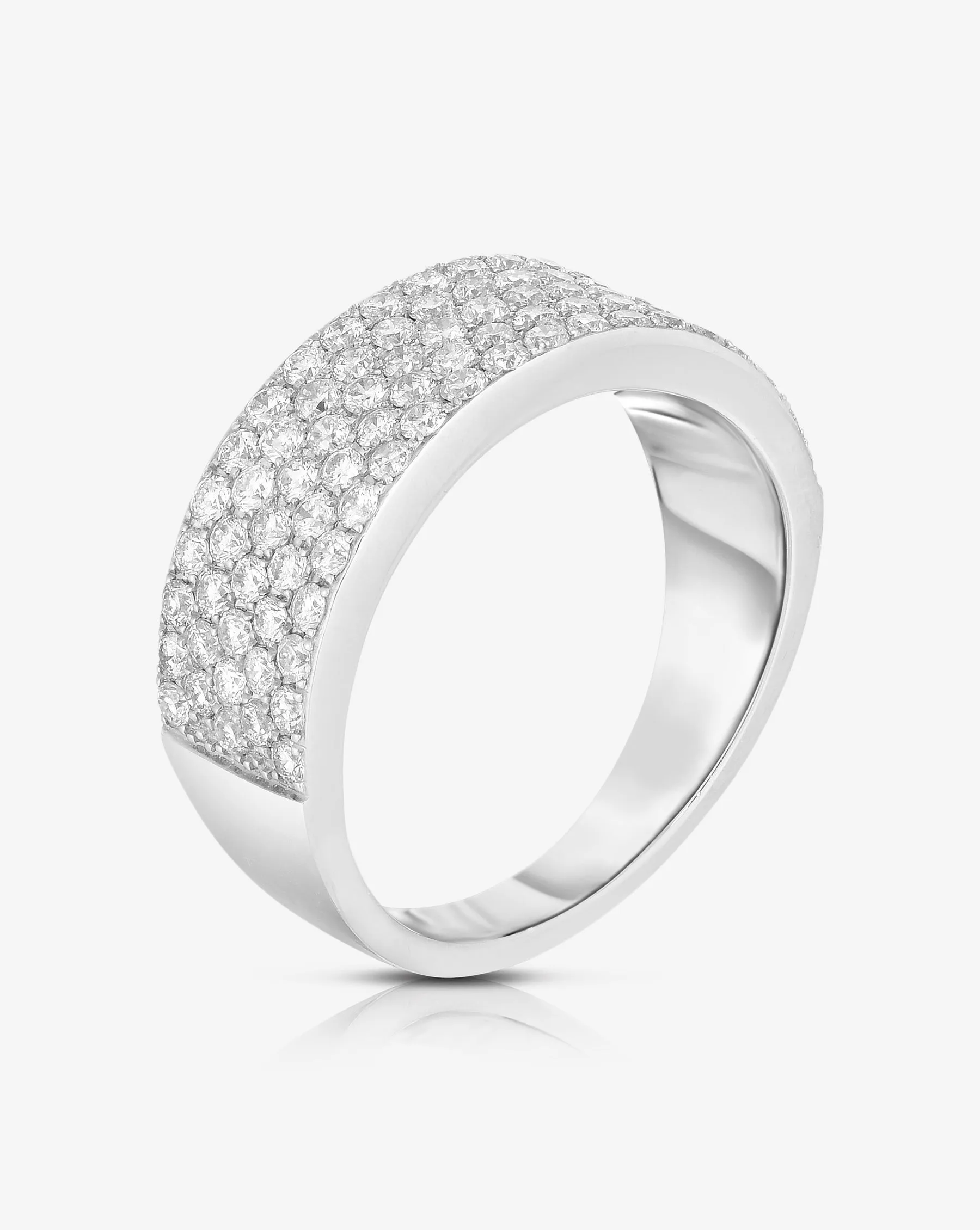 Five Row Stackable Pavé Ring