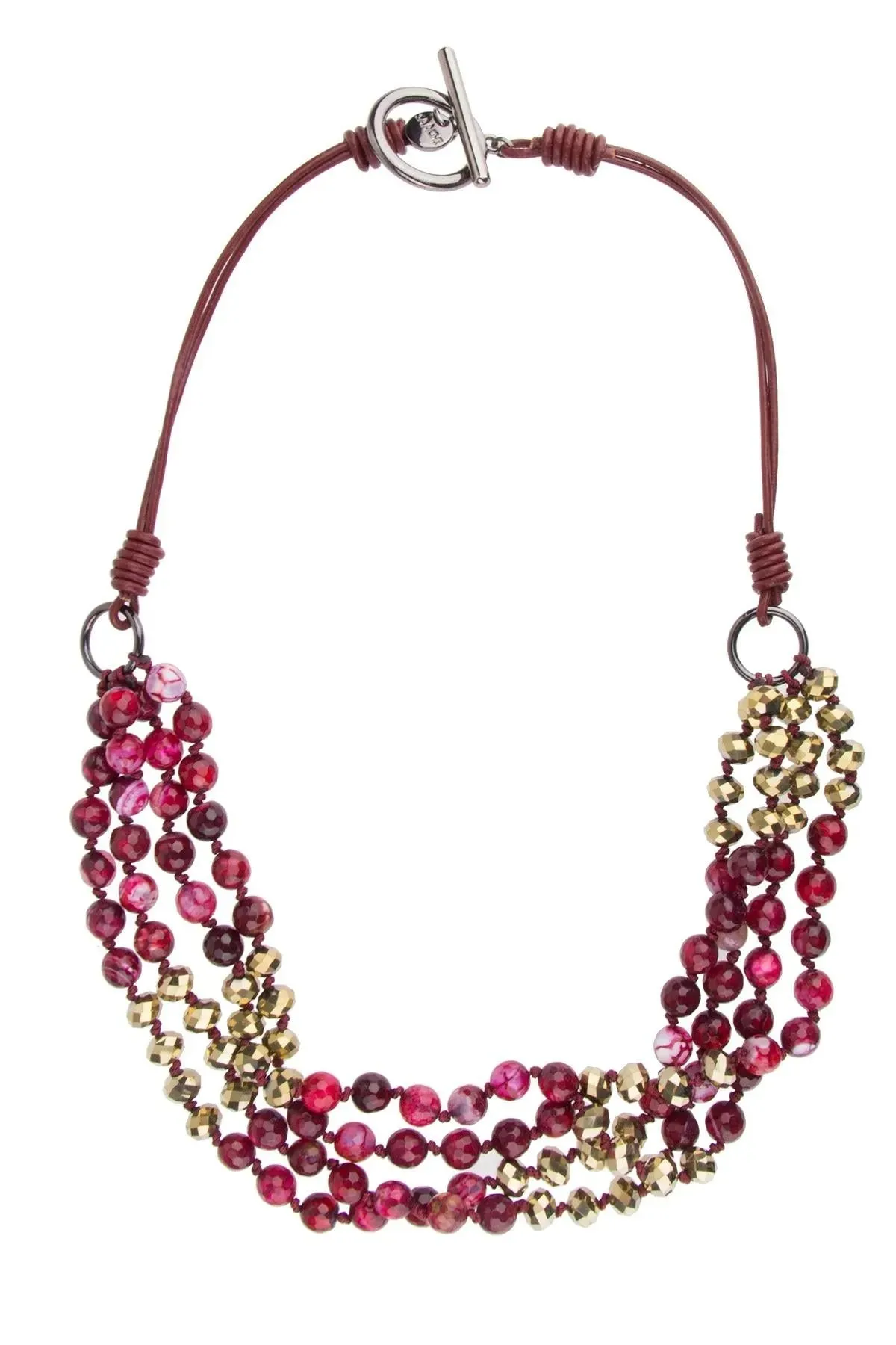 Four-Strand Brahma Beaded Necklace