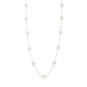 Freshwater Pearl Tin-Cup Necklace