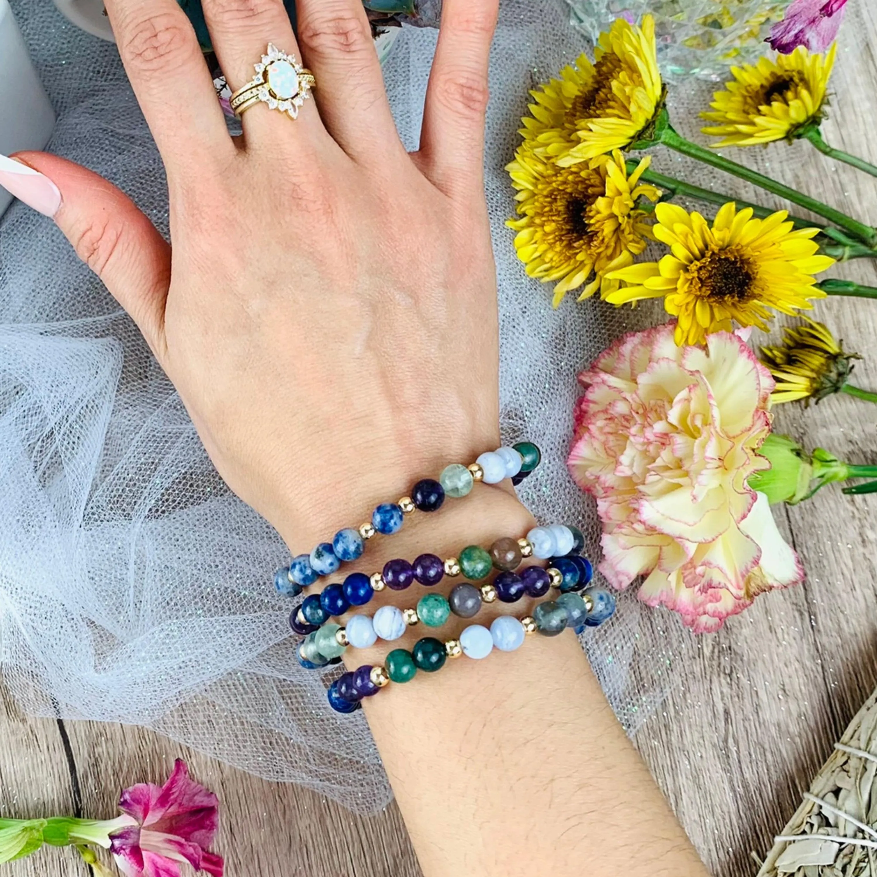 Gemini Zodiac Crystal Bracelet