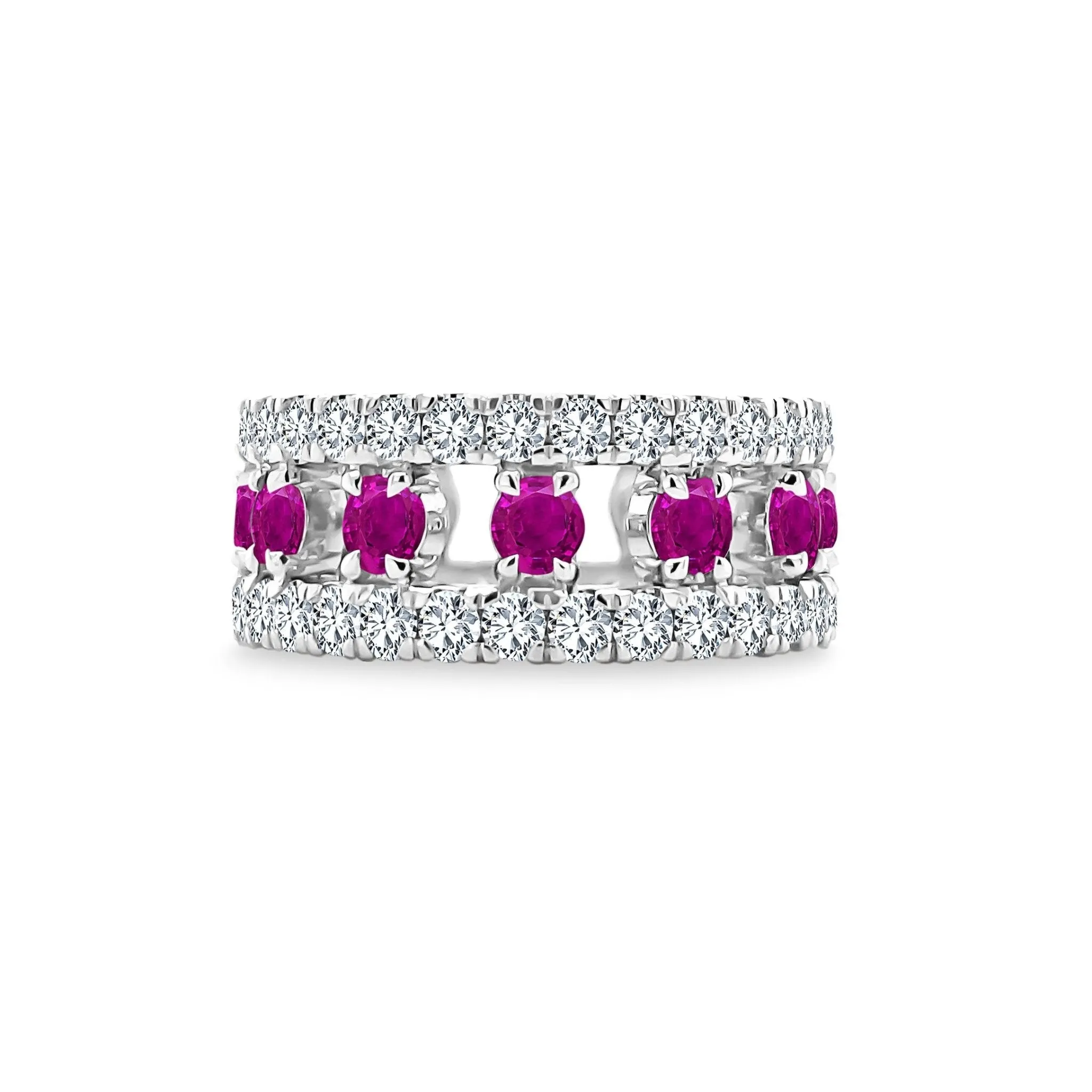 Gemstone & Diamond Cage Band