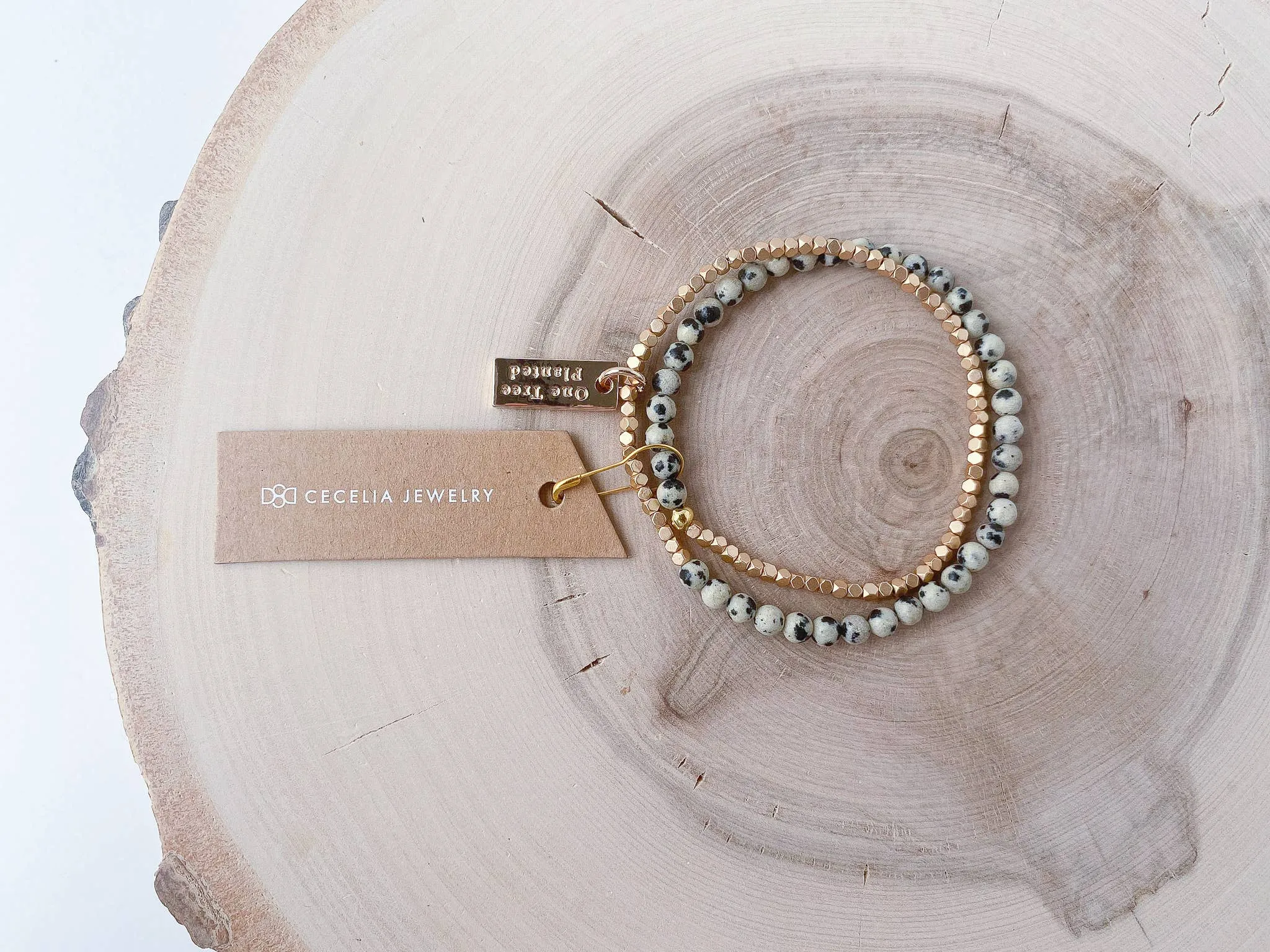 Gemstone Double Wrap Bracelet