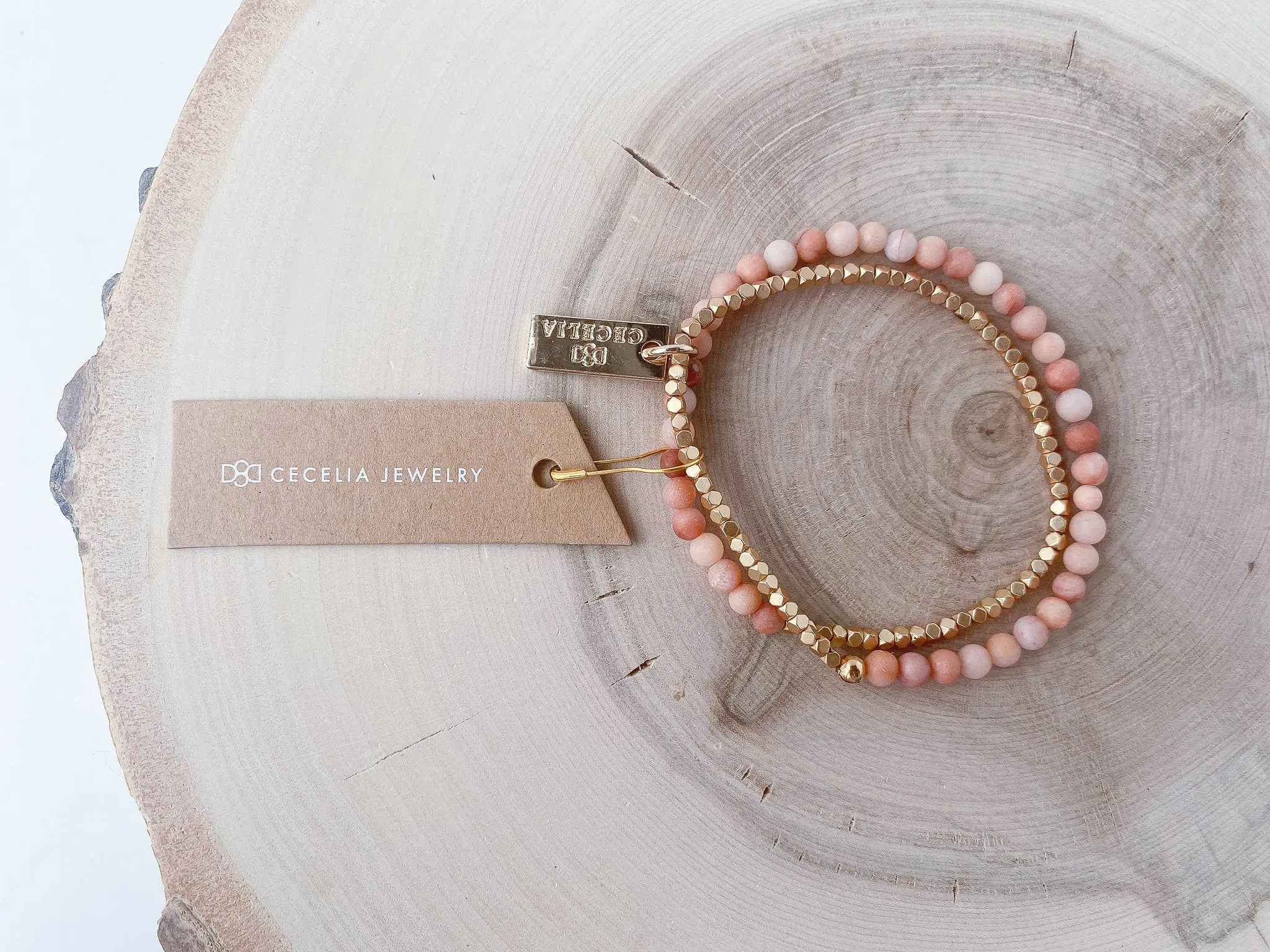 Gemstone Double Wrap Bracelet