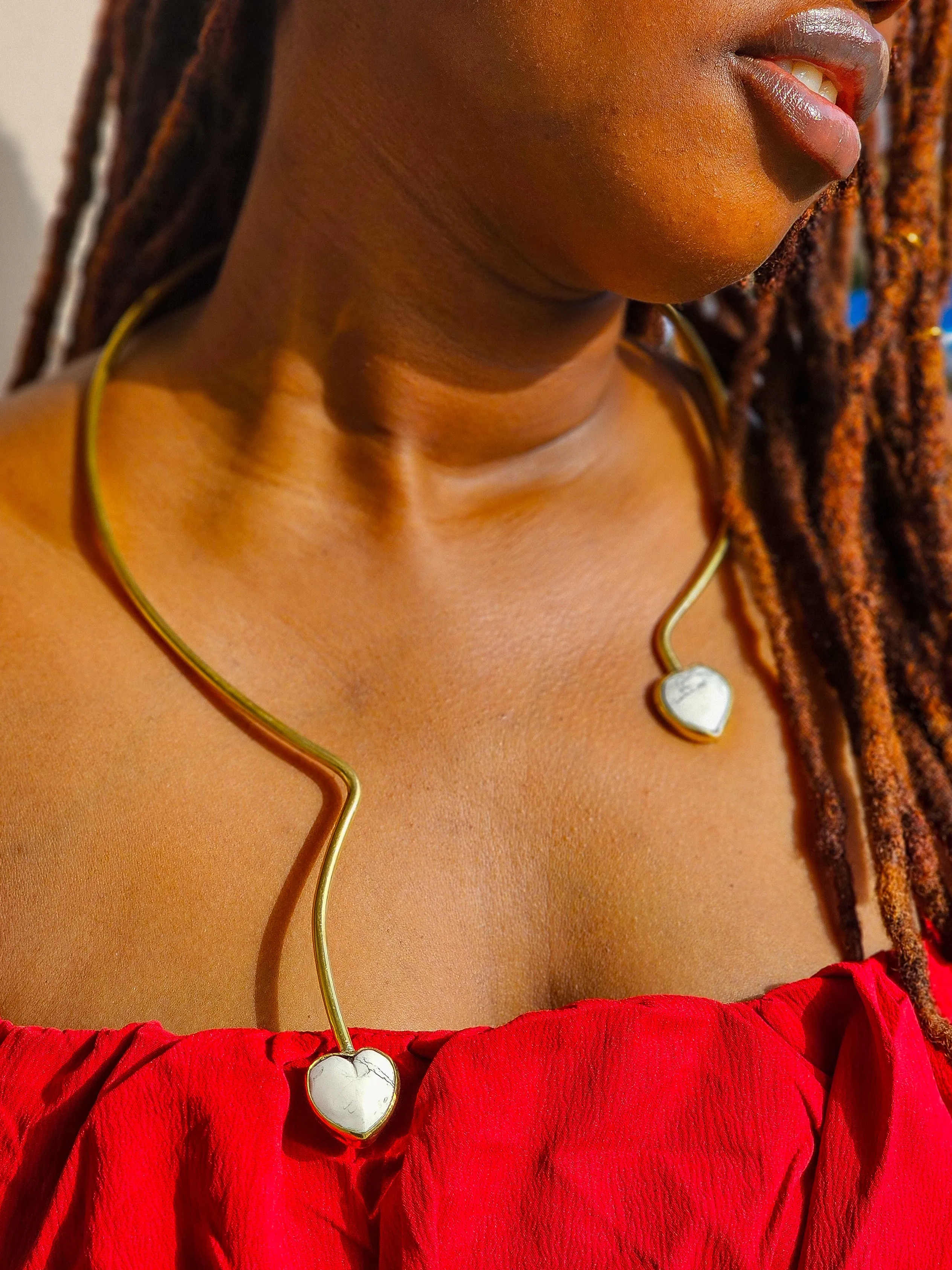 Gemstone x Brass Necklaces