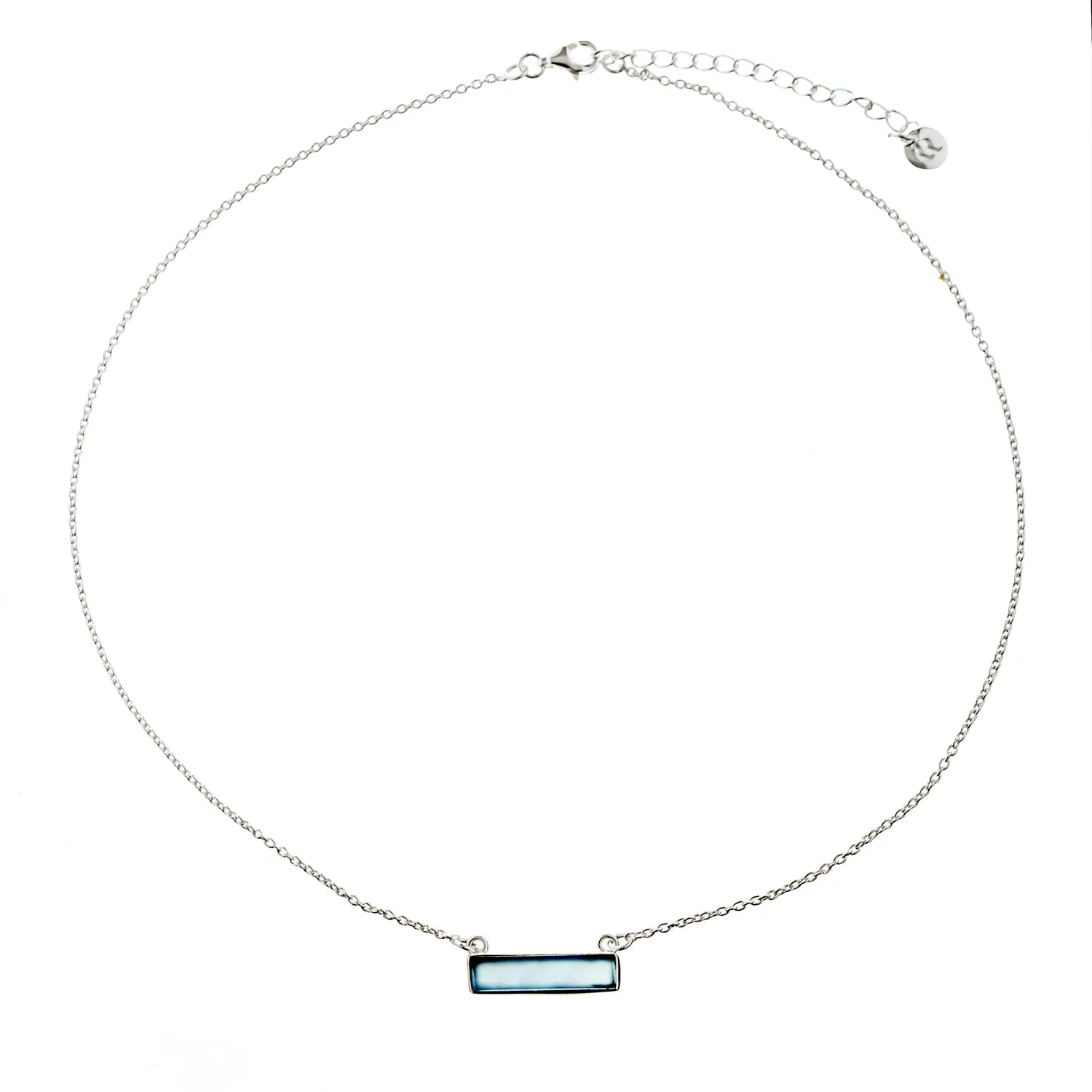 Gina, Blue Chalcedony Necklace