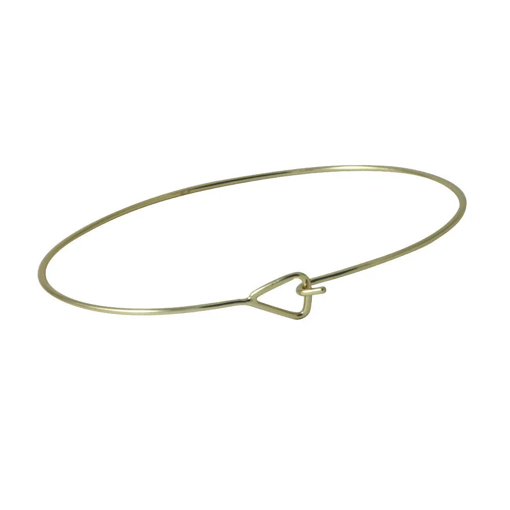 Gold-Dipped Triangle Thin Bangle Bracelet Slim