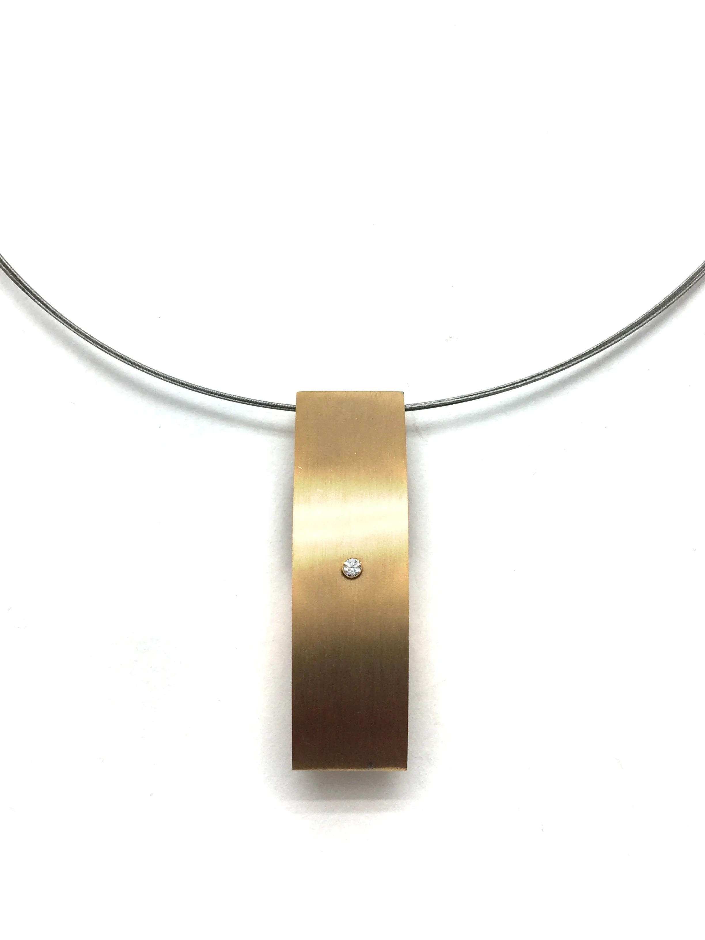 Gold Ellipse Necklace