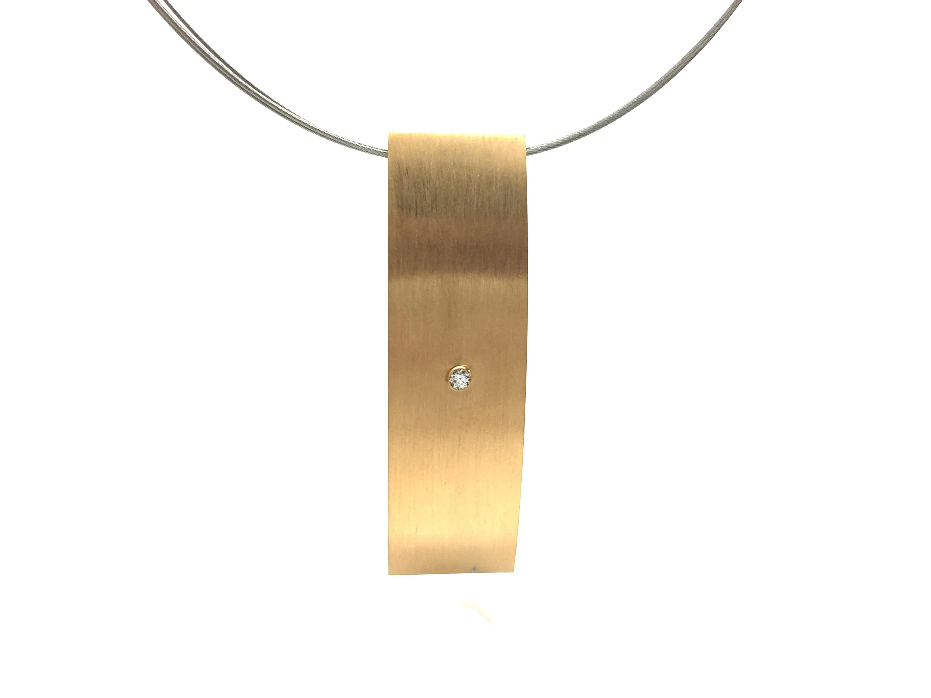 Gold Ellipse Necklace