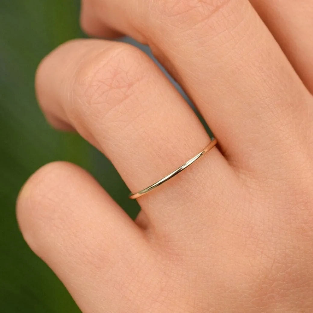 Gold Filled Thin Stacking Ring