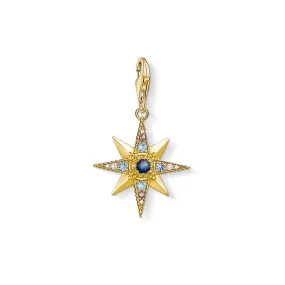 Gold Plated Sterling Silver Thomas Sabo Charm Club Zirconia Star