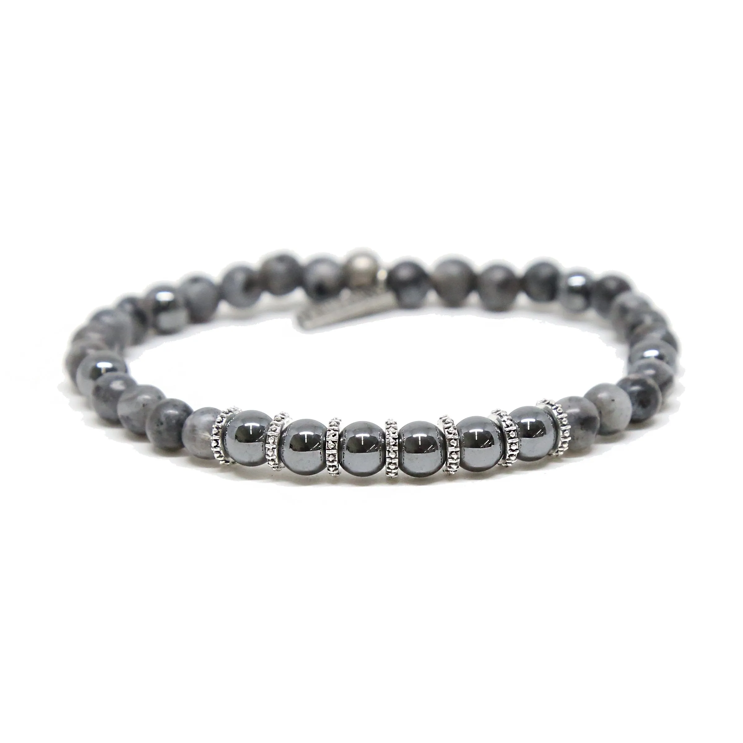 Gone Platinum Bracelet in Hematite and Silver Ox