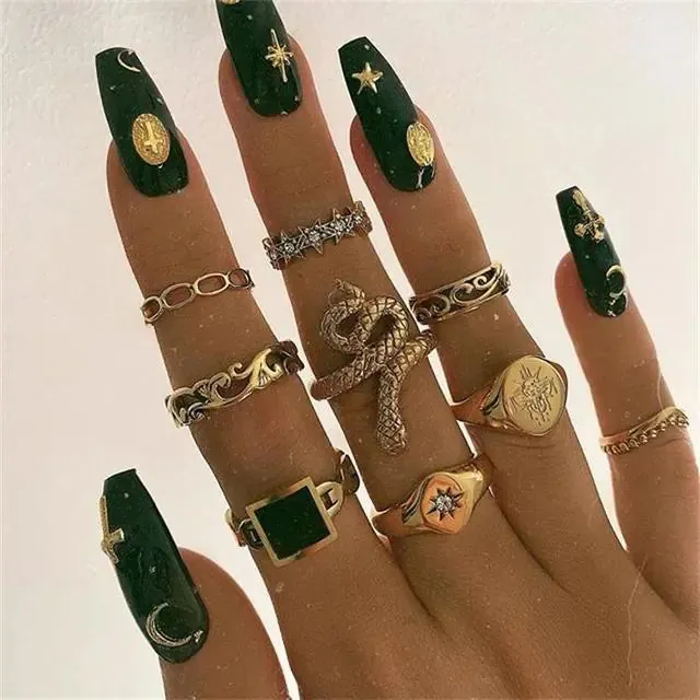 Goth Rings Set