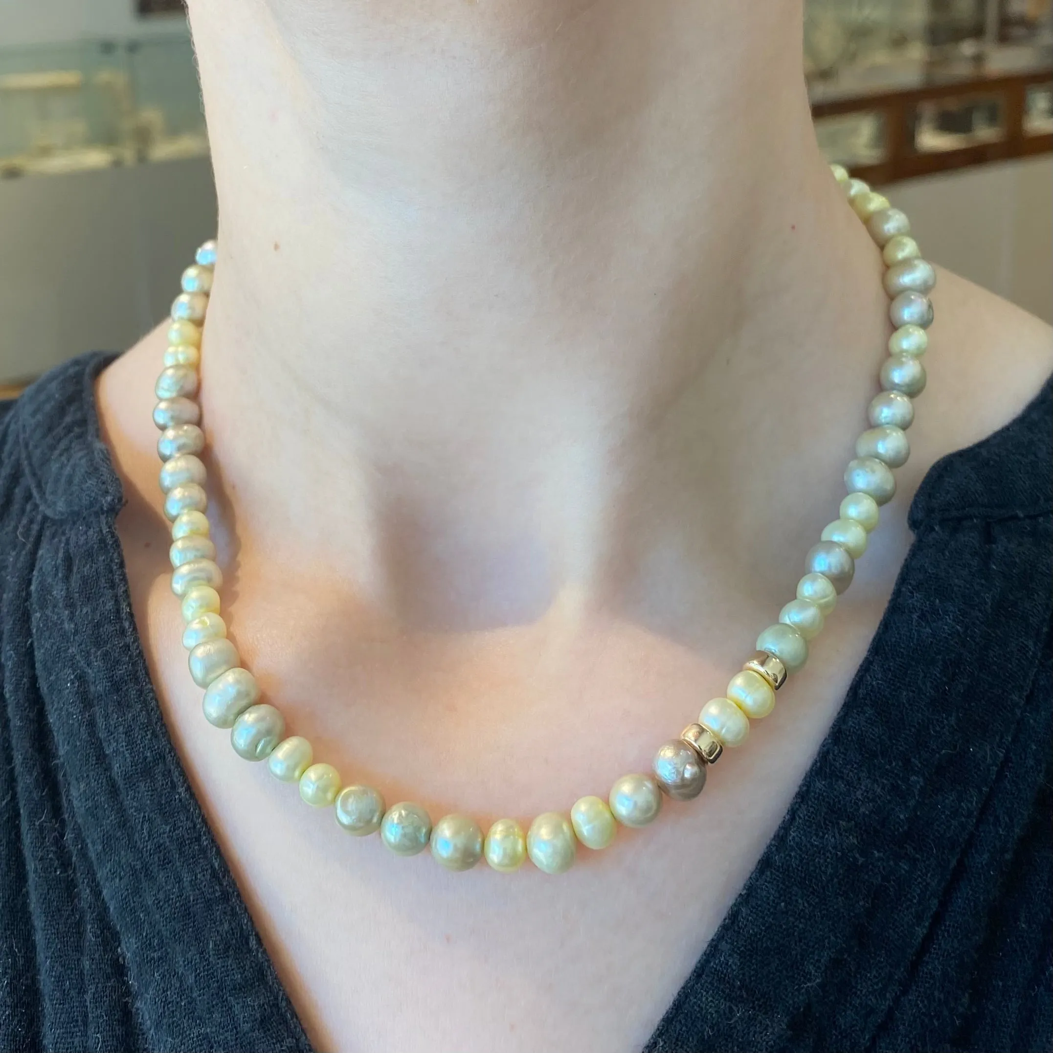 Green Pearl Necklace