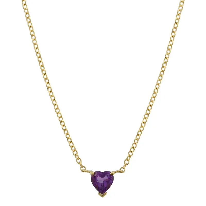 Heart Cut Solitaire Necklace