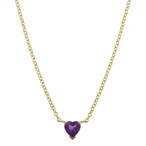 Heart Cut Solitaire Necklace