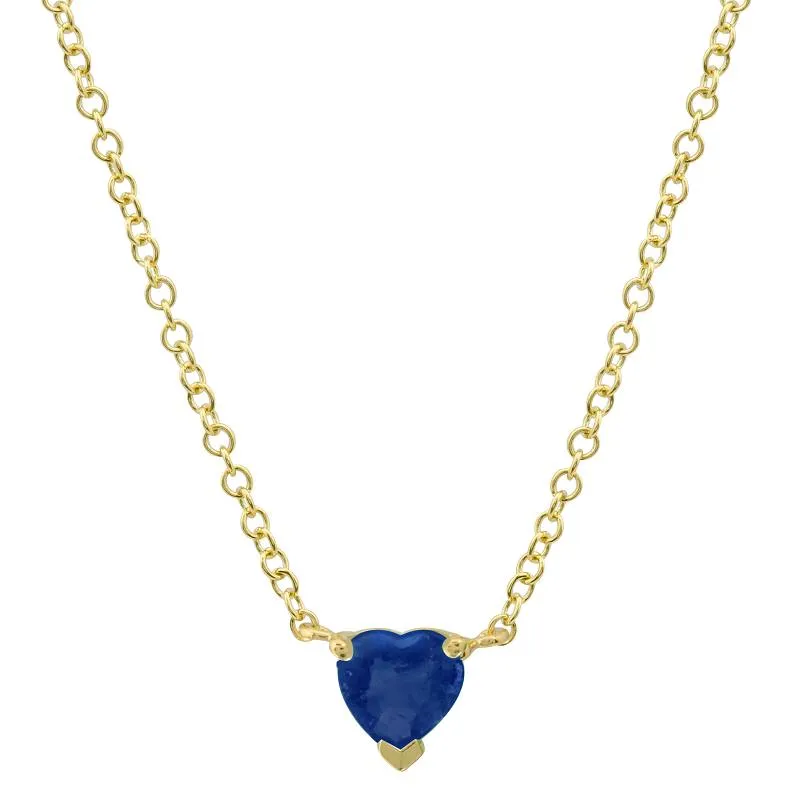 Heart Cut Solitaire Necklace