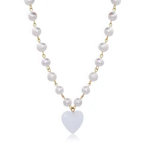 Heart X Lady Pearl Necklace