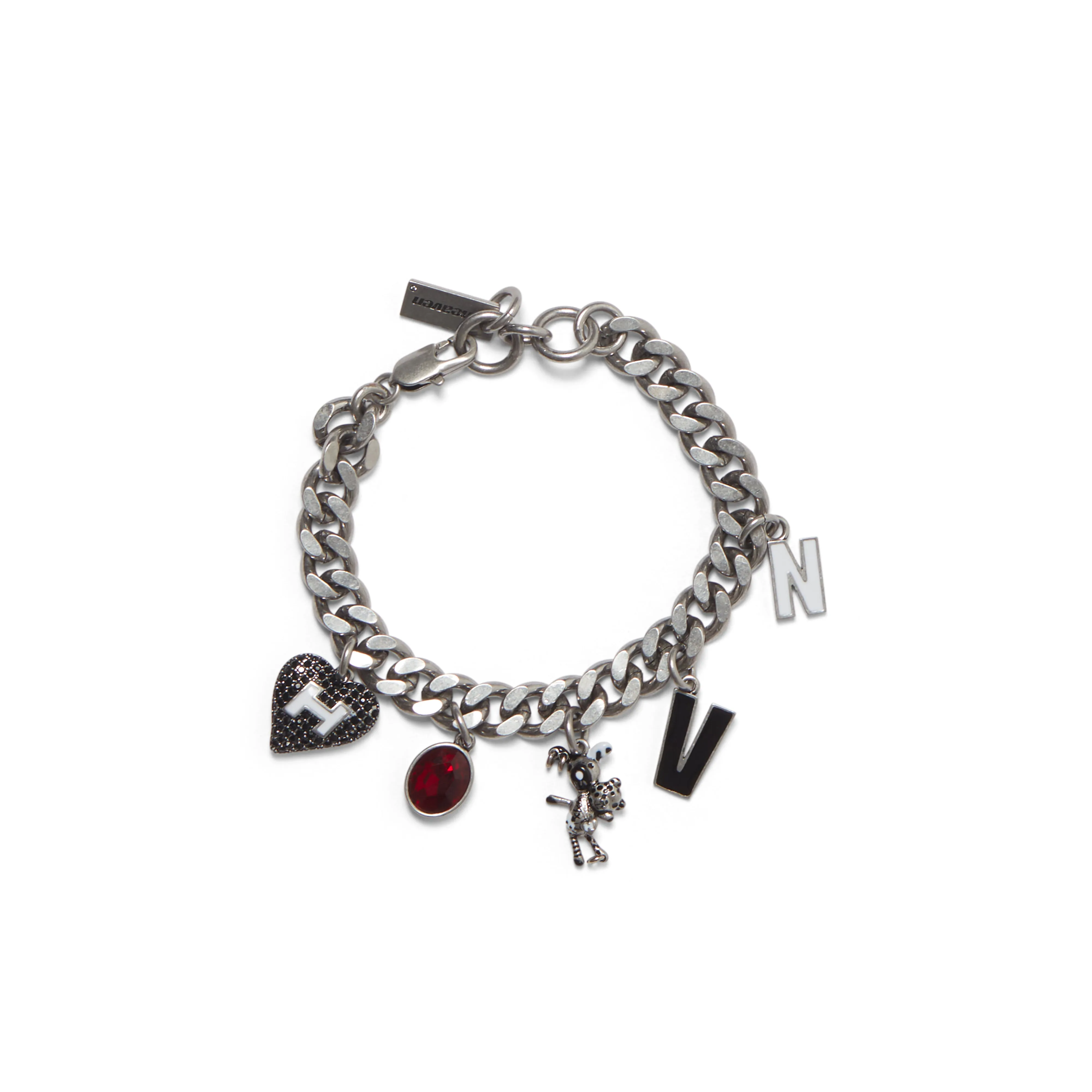 Heaven By Marc Jacobs - Women’s Teddy Charm Bracelet - (Aged Silver)