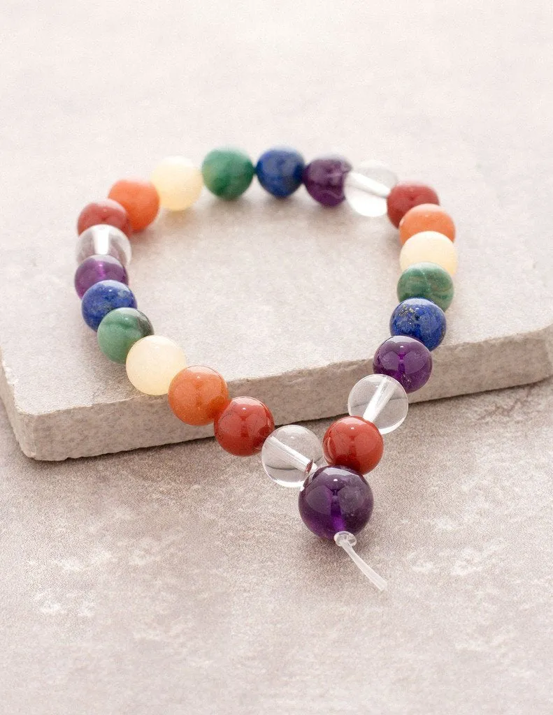 High Energy Chakra Wrist Mala