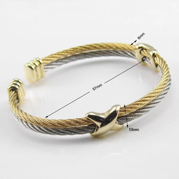 High Quality Fashion Jewelry Infinite Brand Bracelets Bangles Titanium Steel Brand Gold Bracelets For Women