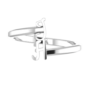 Initial Wrap Ring 2 letters